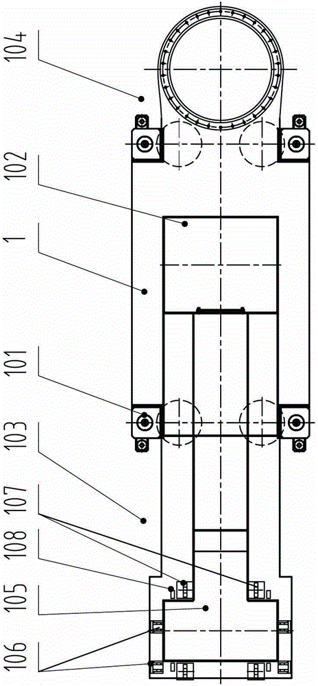 A hydraulic static pile driver suitable for narrow construction sites