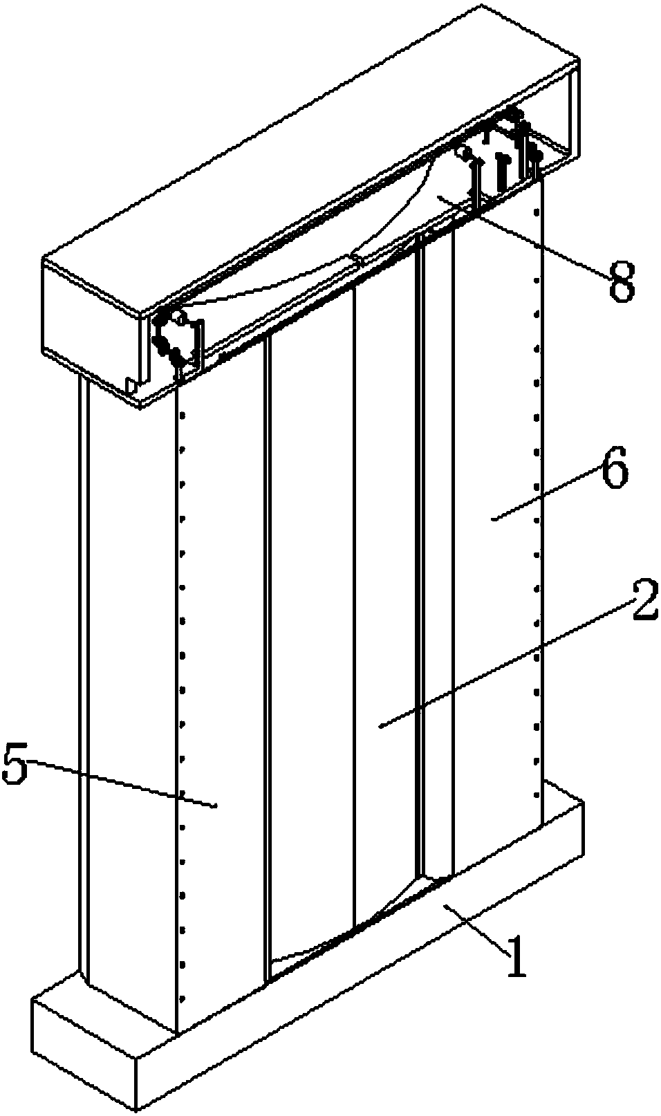 A bus door and door umbrella mechanism