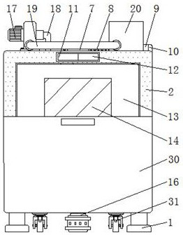 Building material compressive strength detection device capable of cleaning disintegrating slag