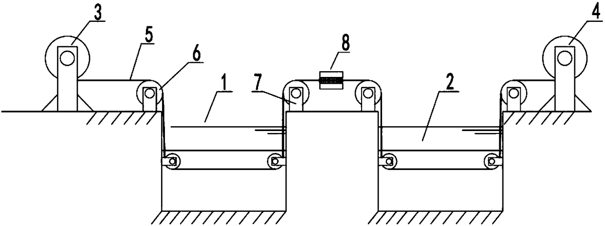 Scrubbing-type cleaning device for communication cables