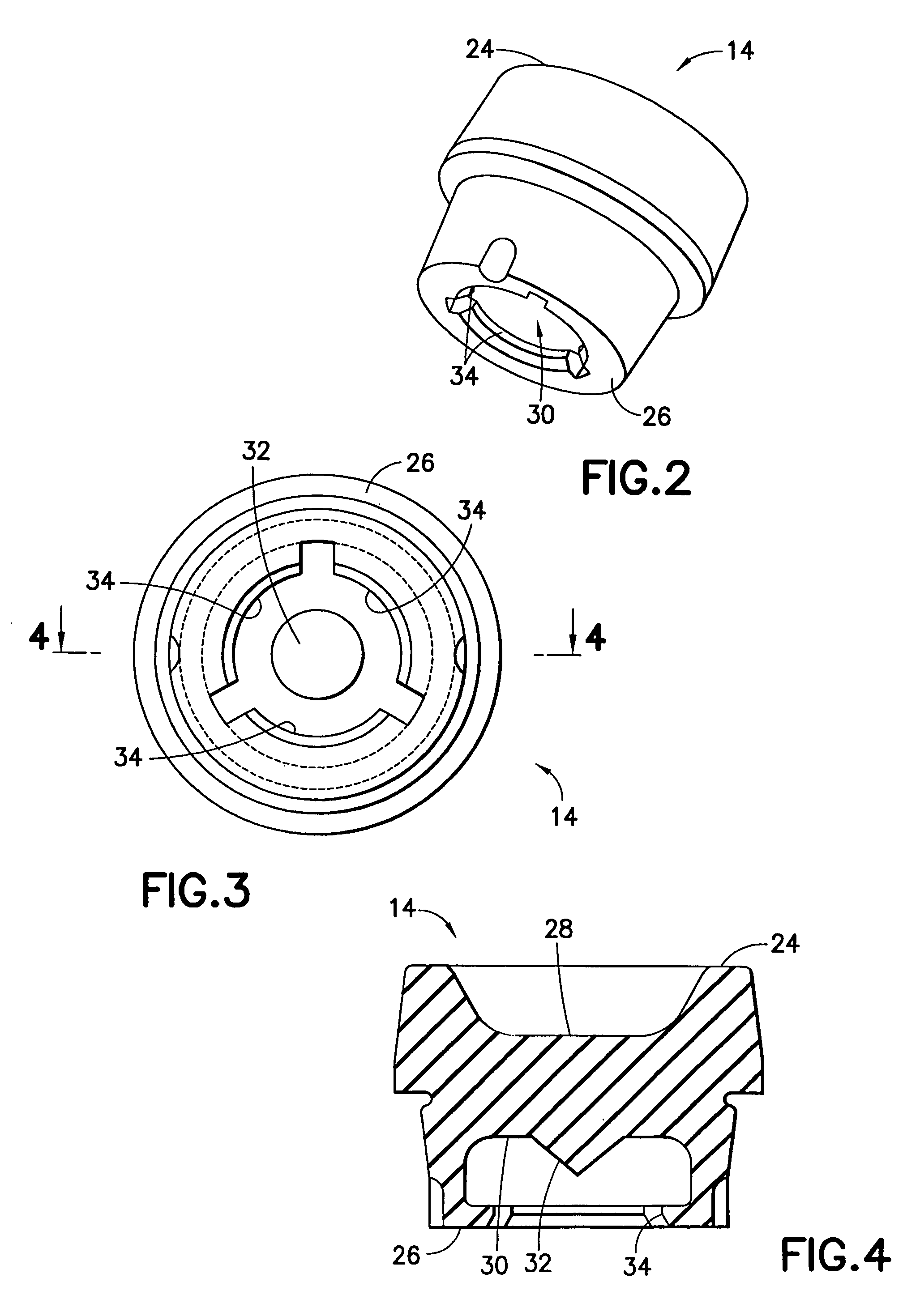 Device for separating components of a fluid sample