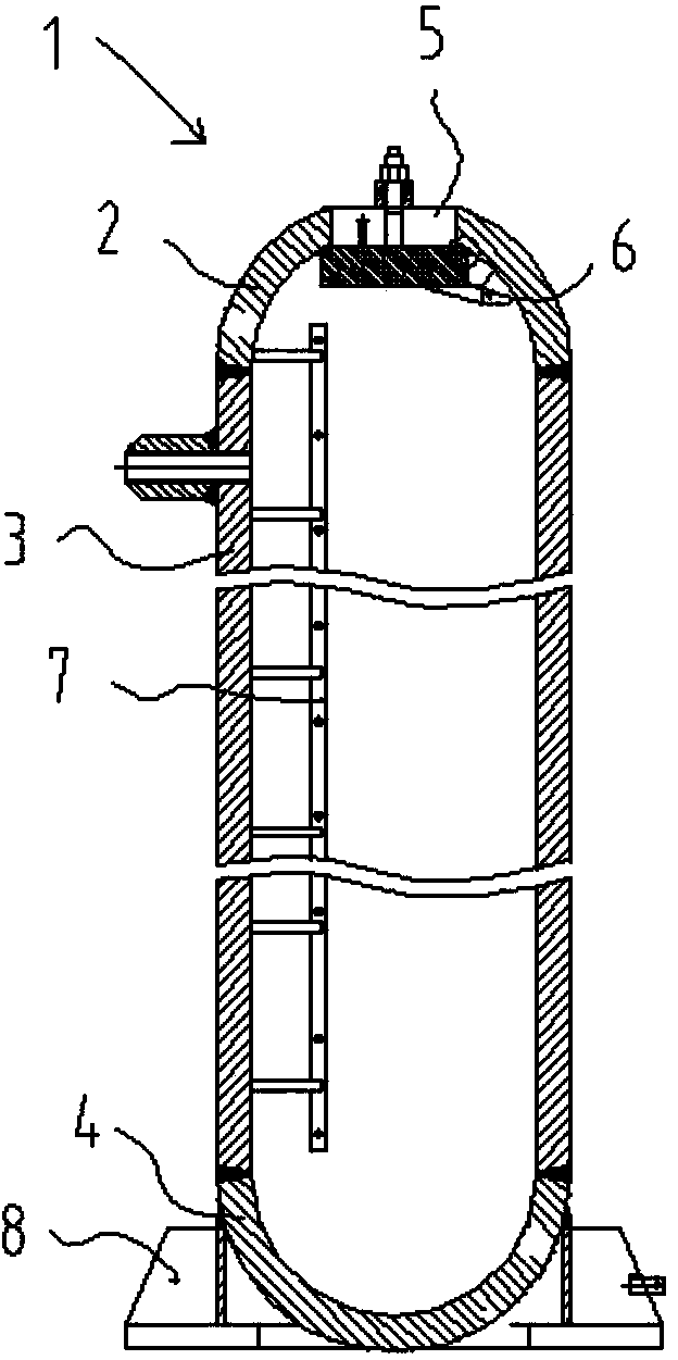 Inwards-opened sealed manhole structure