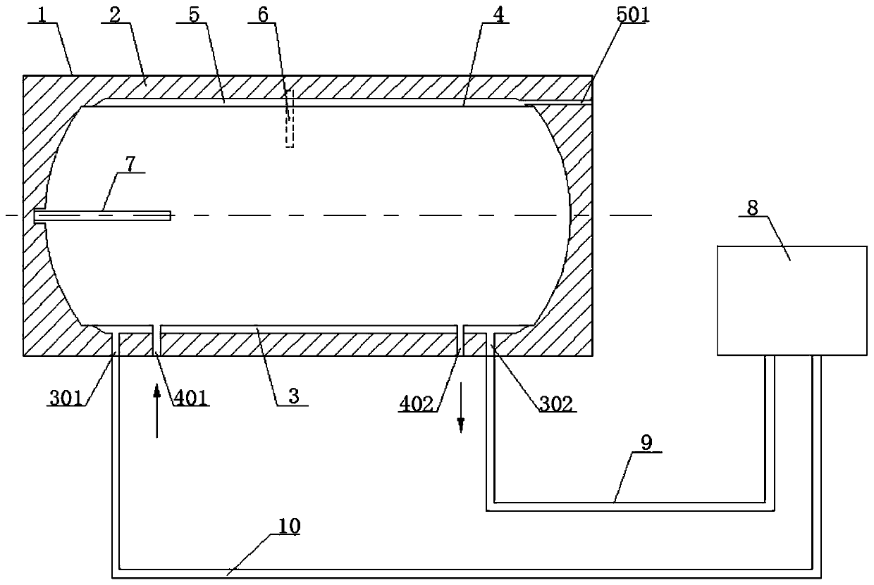 Non-bearing and full-medium-operated split type solar water heater