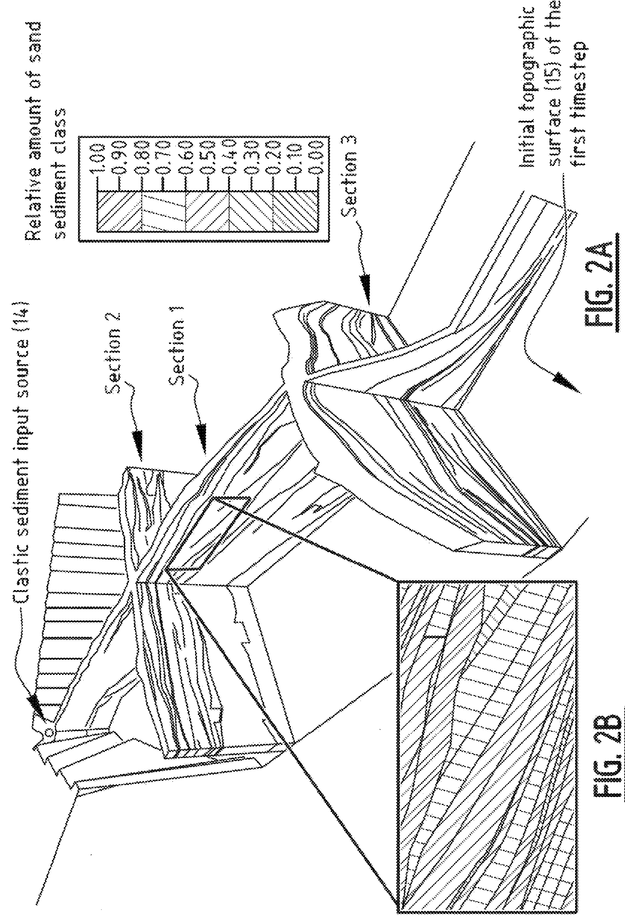 Constructing stratigraphic images of sediment distribution in a subsurface of the earth