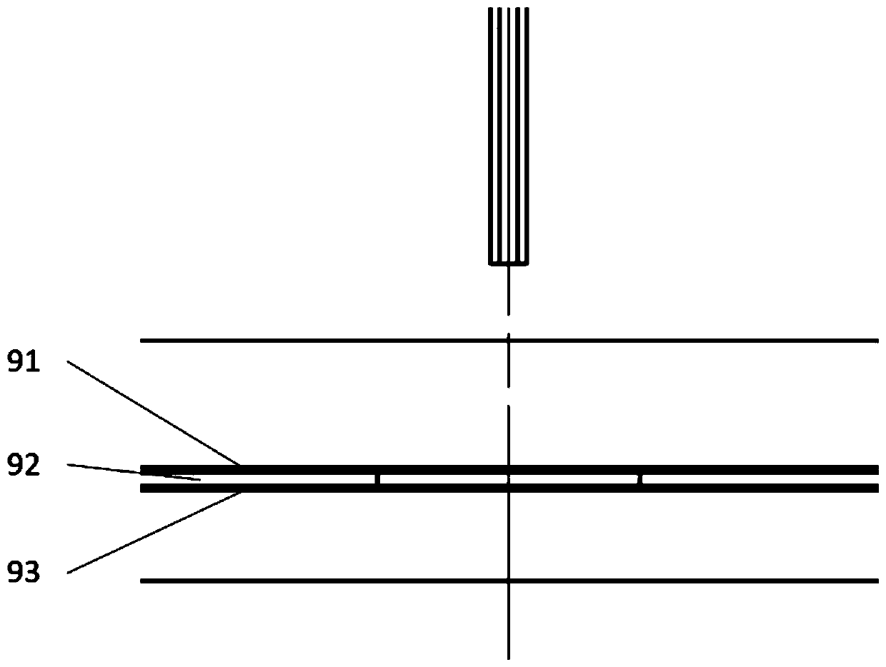 An electrostatic focusing electrofluid jet printing device and method