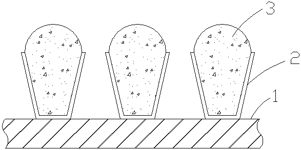 Bump element of focal plane array and preparation method of bump element