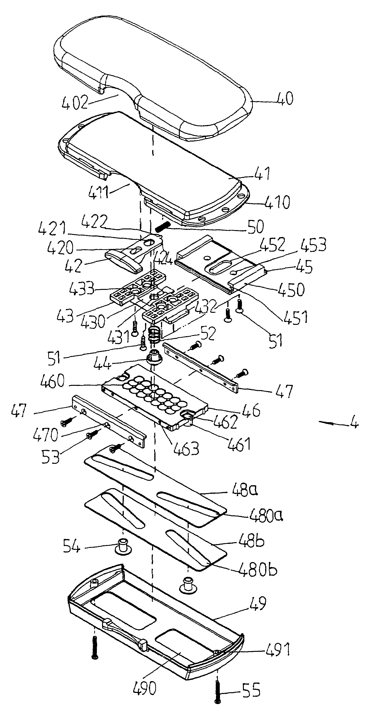 Armrest having position adjusting function