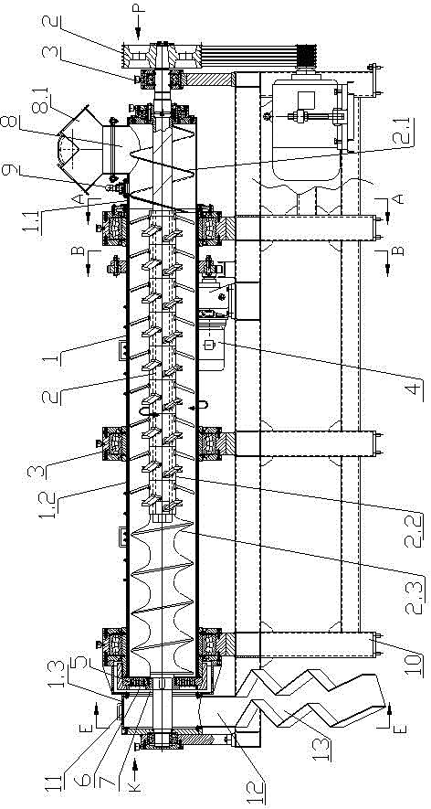 Horizontal type continuous intensive mixing pelletizer with double functions