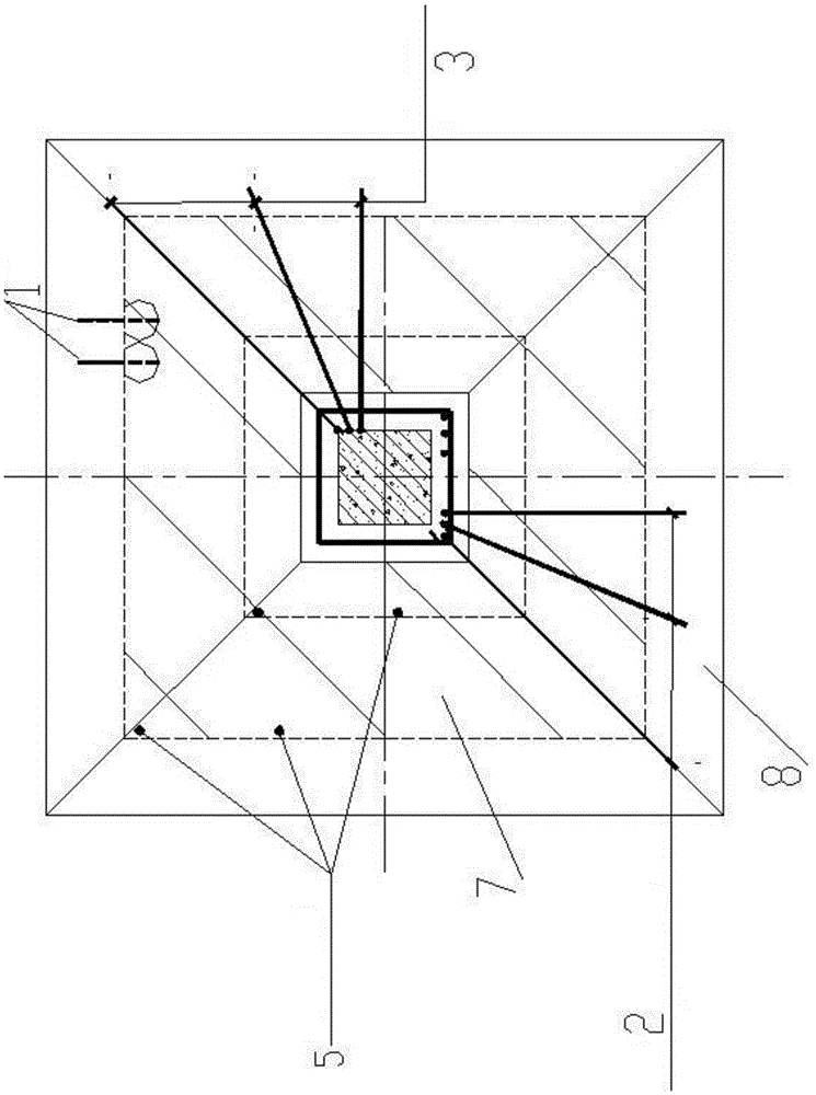 Foundation reinforcement method and its structure