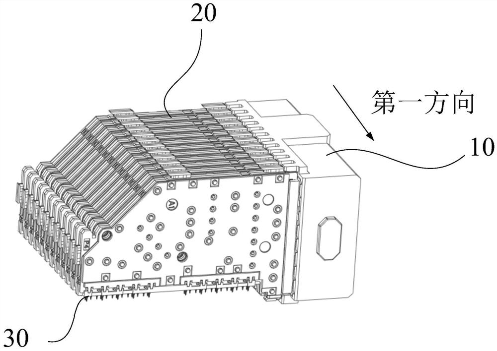 Connector, functional board and board-level architecture