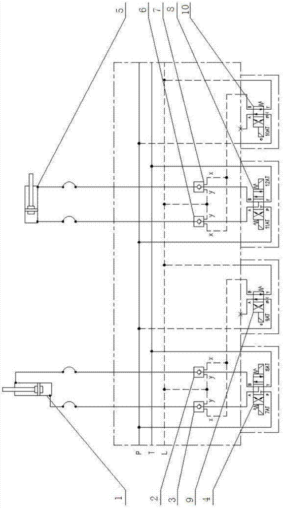 Hydraulic interlocking control loop