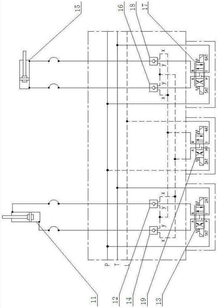 Hydraulic interlocking control loop