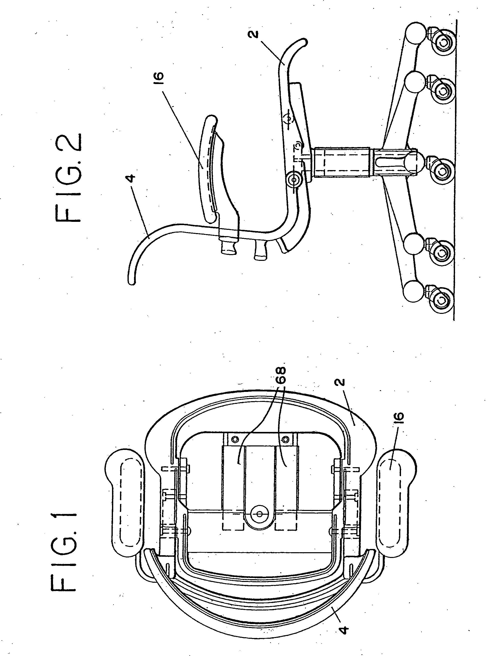 Seating structure having flexible support surface