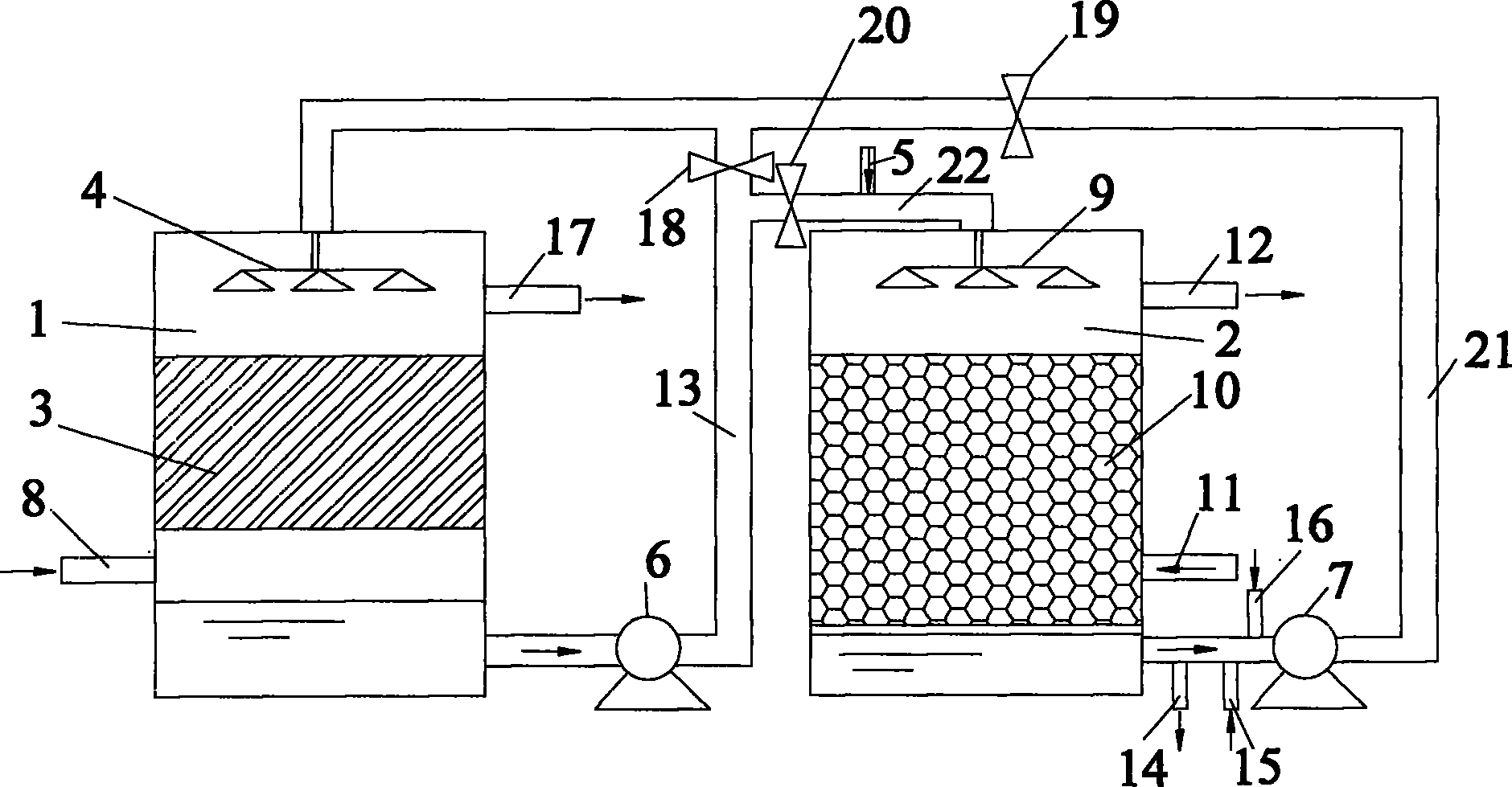 Method for biologically removing sulfureted hydrogen from marsh gas