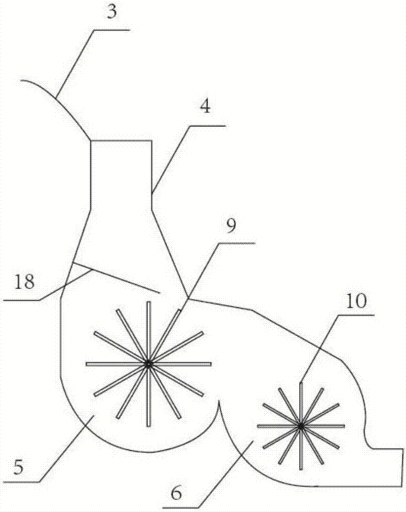 Combined type tail water power generation set