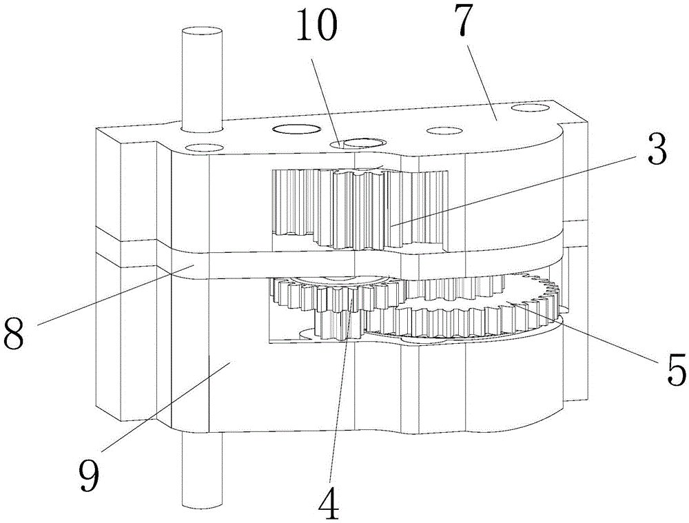 Mini gearbox driving method and mini gearbox implementing same