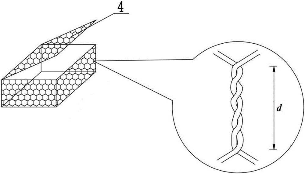 Gabion ecological water body bulkhead structure