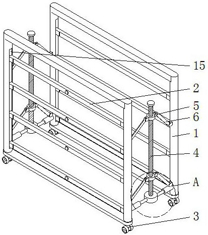 Convenient-to-store textbook placing rack for senior high school students and use method thereof