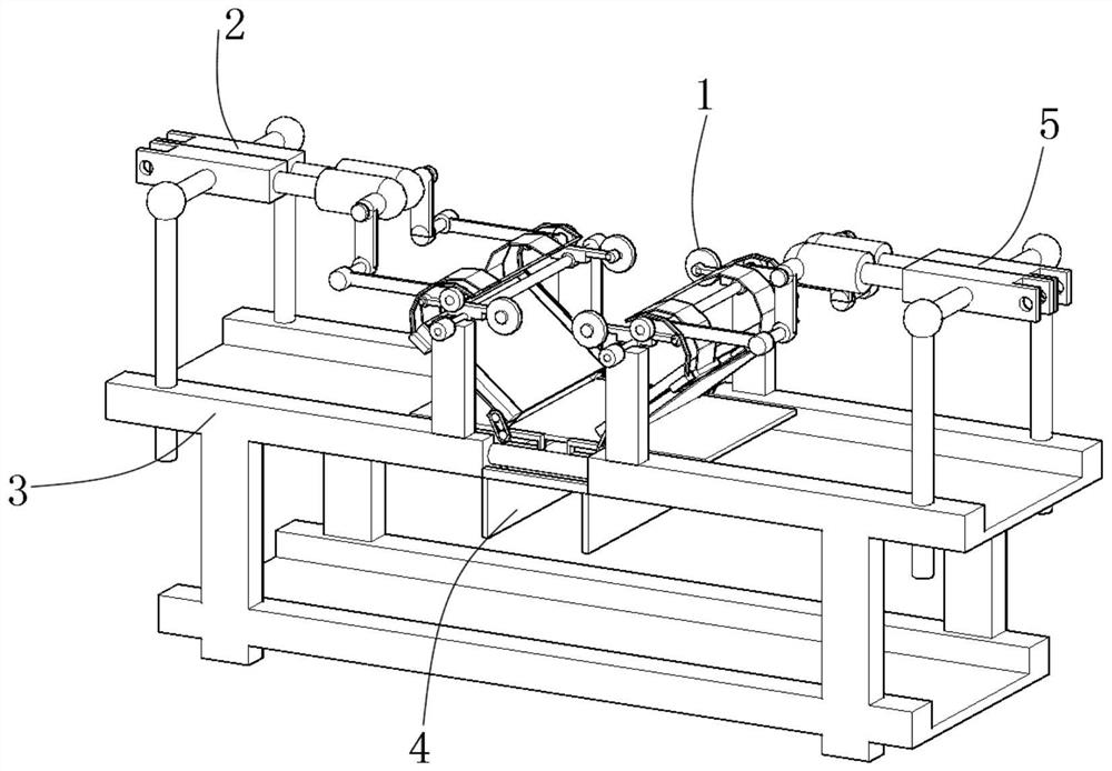 A two-way separation equipment for flame retardant processing