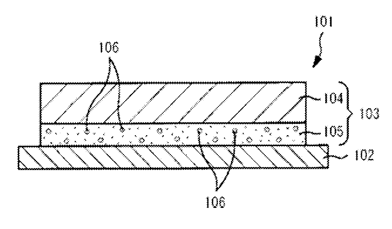 Label, printing paper top layer formation material, information-bearing medium, wristband clip, and carbon dioxide reduction method using same