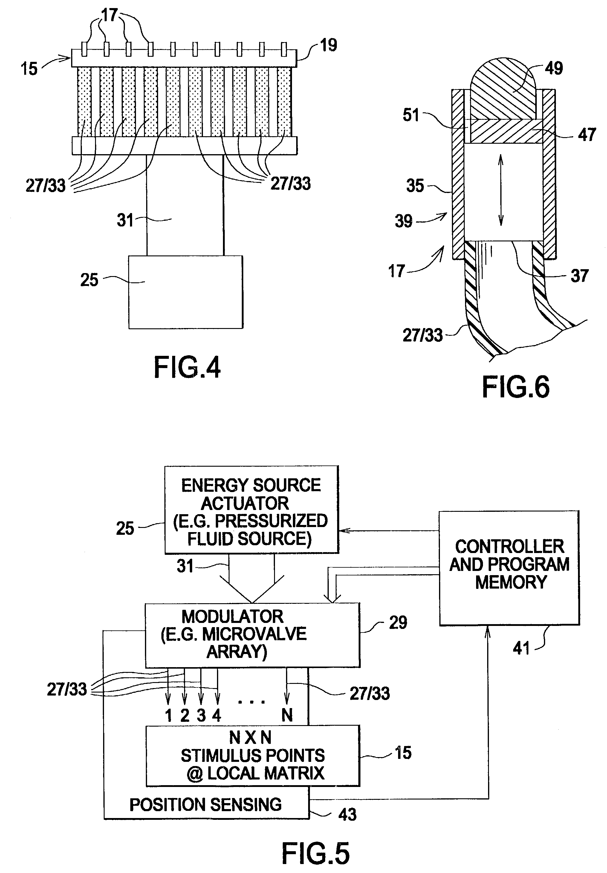 Refreshable scanning tactile graphic display for localized sensory stimulation