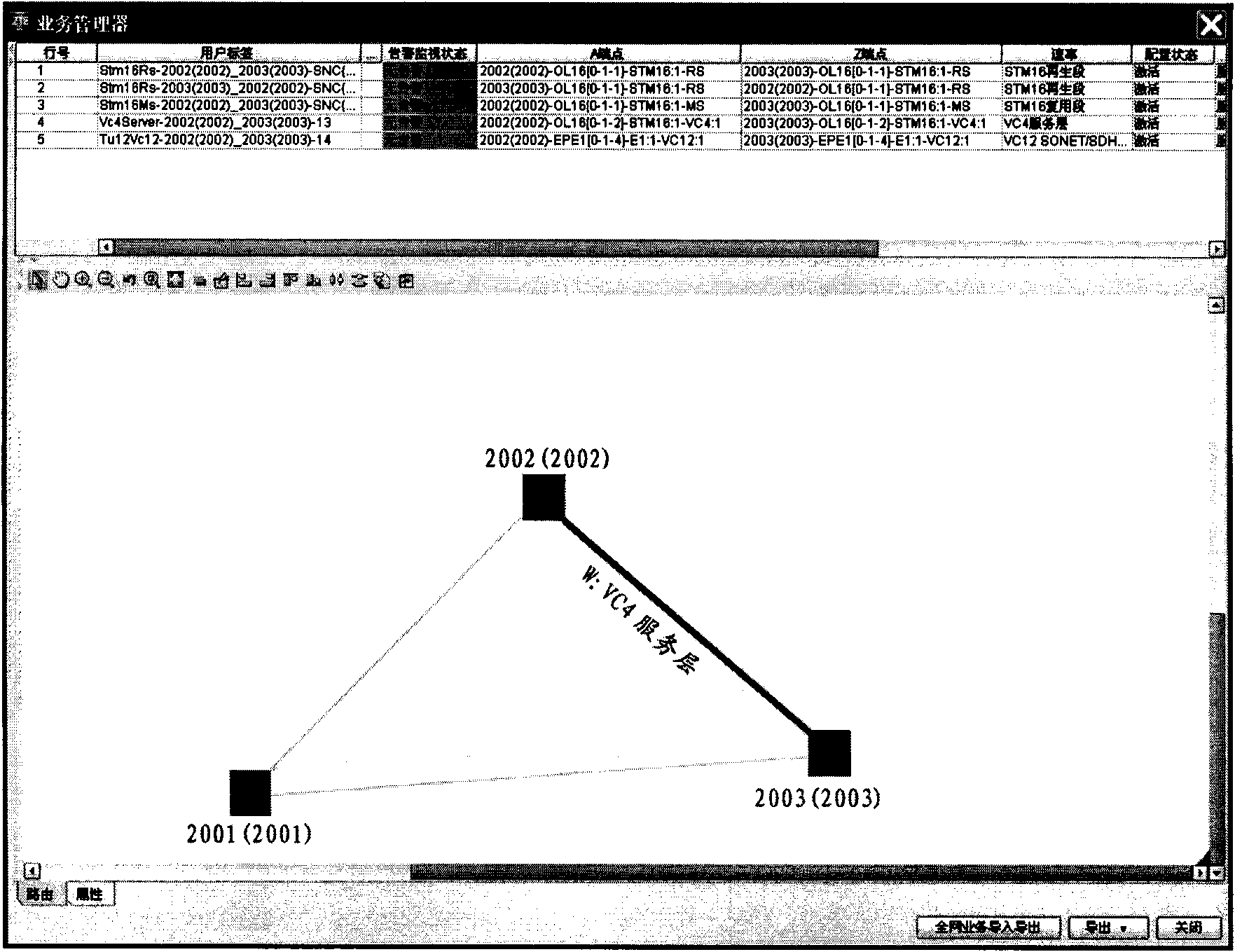 Display method for operating routing and device