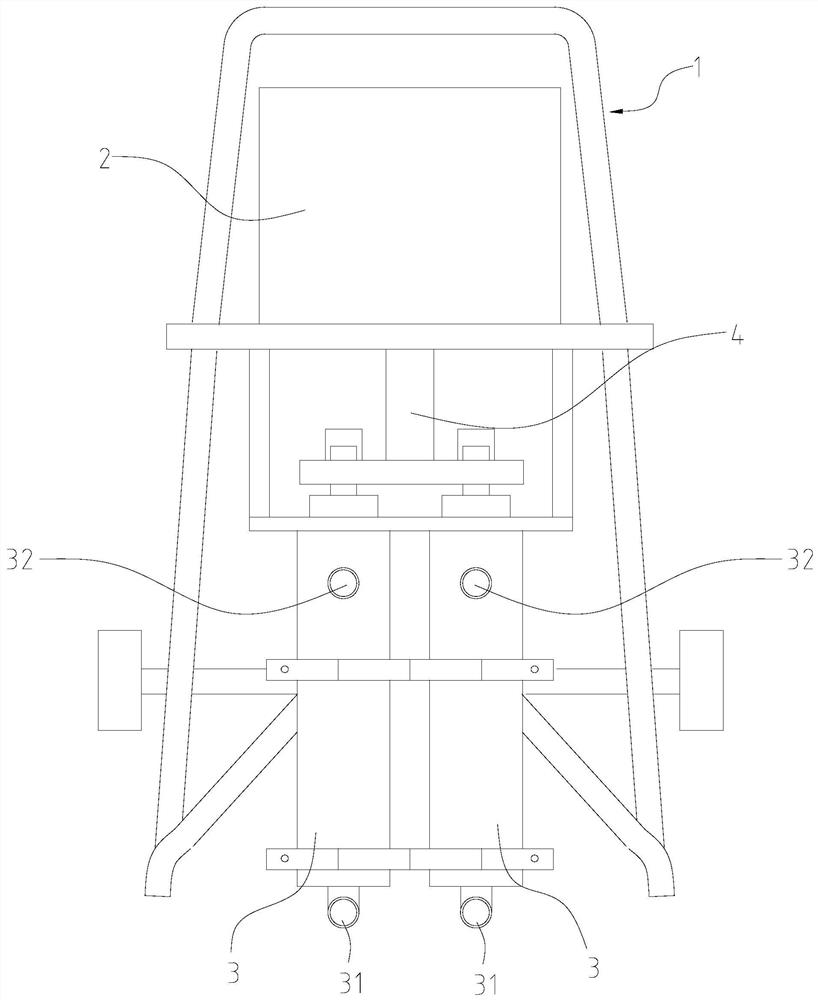 Spraying film waterproof material, two-component spraying film waterproof material and using method thereof