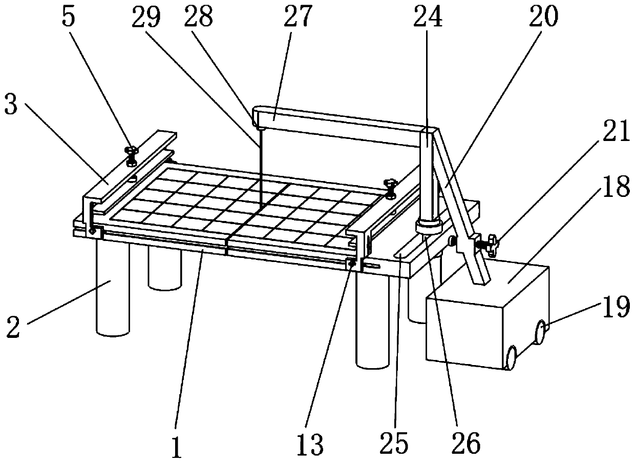 Cloth cutting device for clothing manufacture