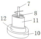 Foot-operated LED (Light Emitting Diode) illuminating device