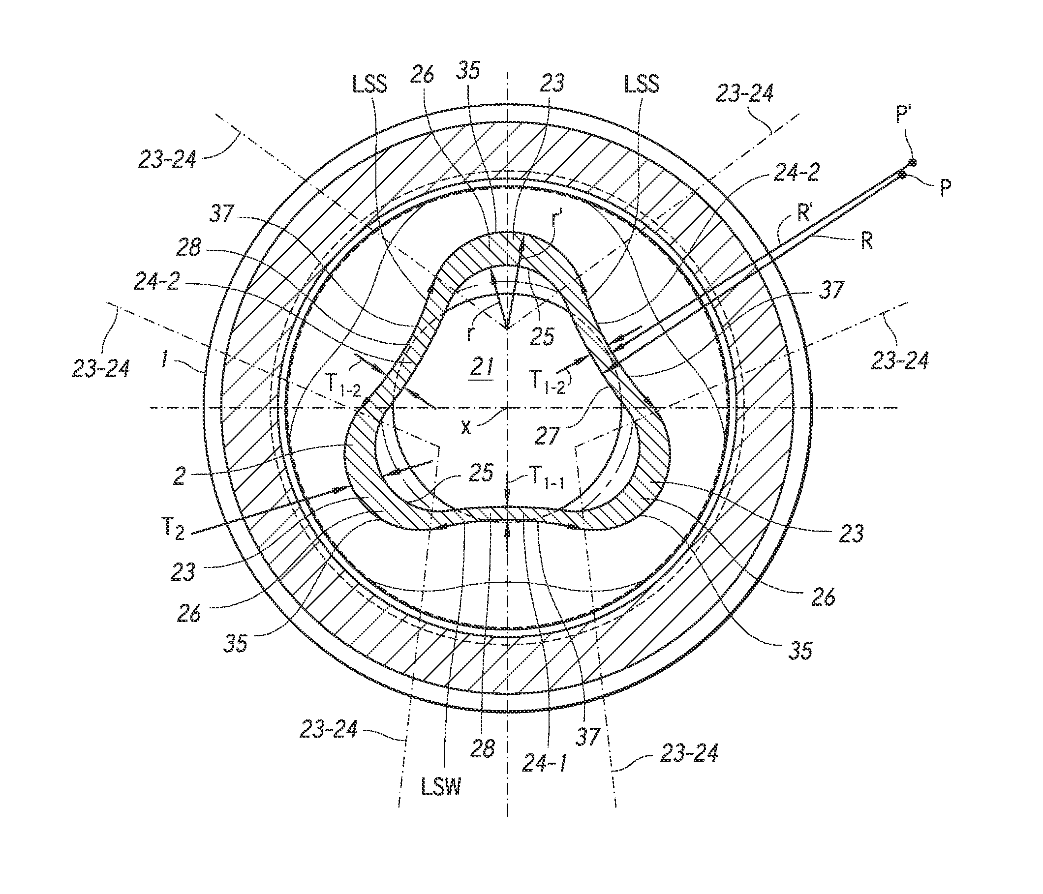 Teatcup liner with enhanced teat massage