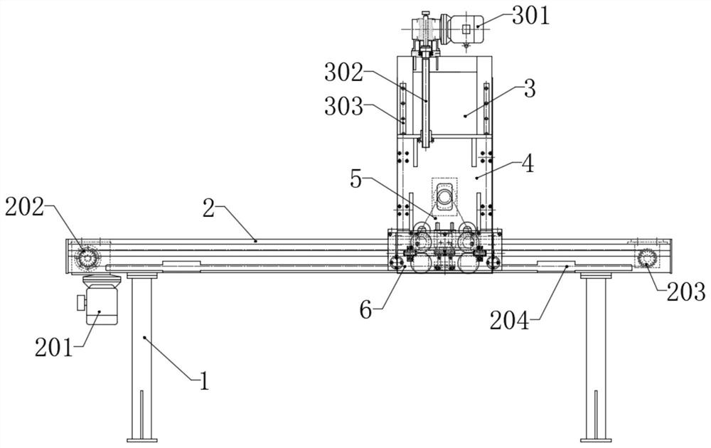 Special traction device for high-speed optical fiber secondary coating production line