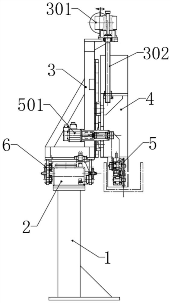 Special traction device for high-speed optical fiber secondary coating production line