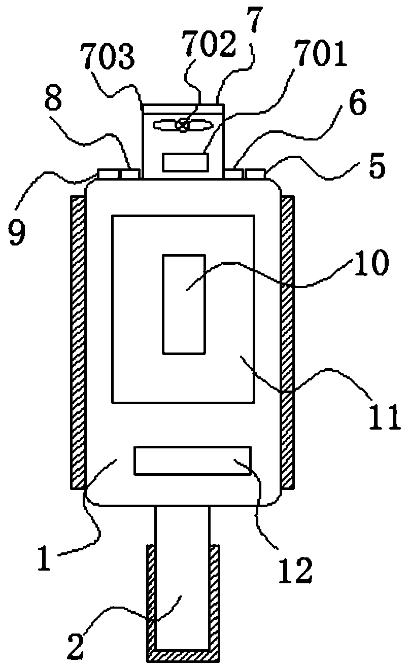 Instrument for intelligently and quickly detecting flammable and combustible dangerous goods for vehicle and using method