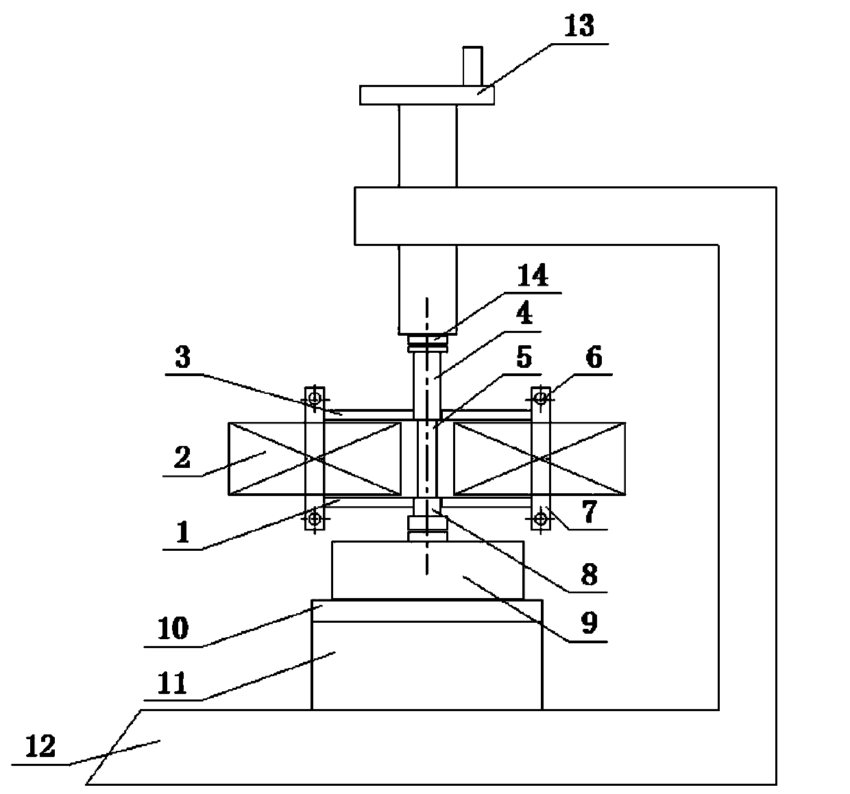 Tester for magnetic property of magnetostriction material