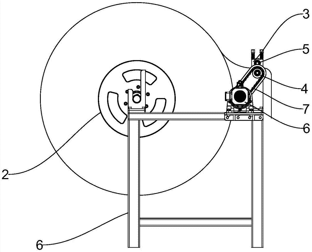 Unwinding apparatus used for insulating paper