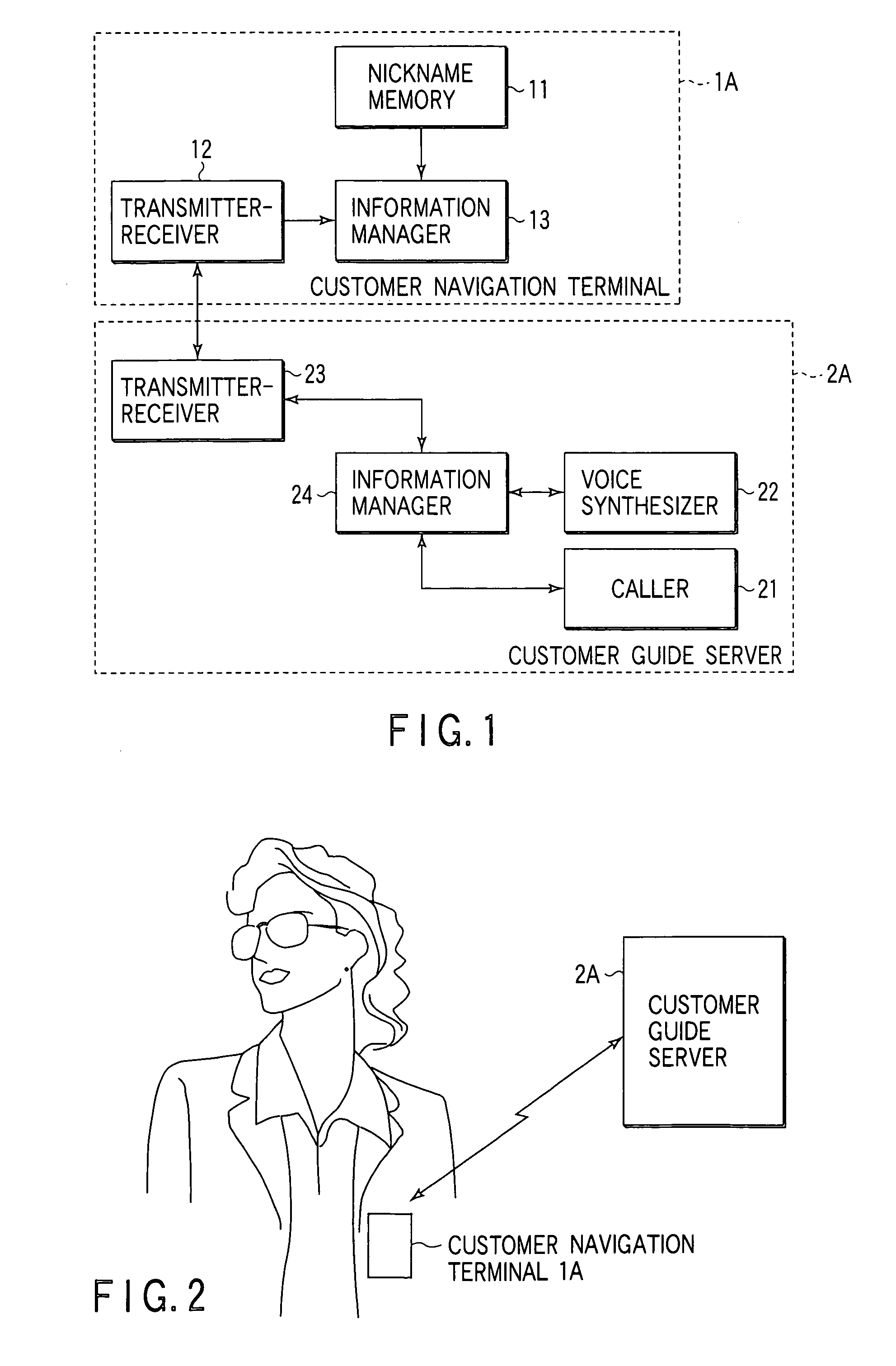 Customer navigation system and customer navigation method