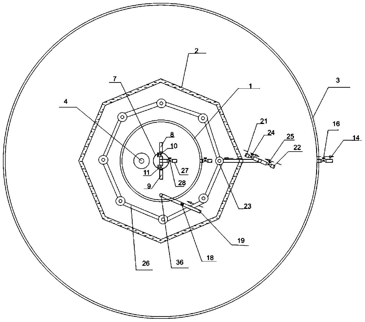 Ultrasonic nitrogen removal apparatus for sewage