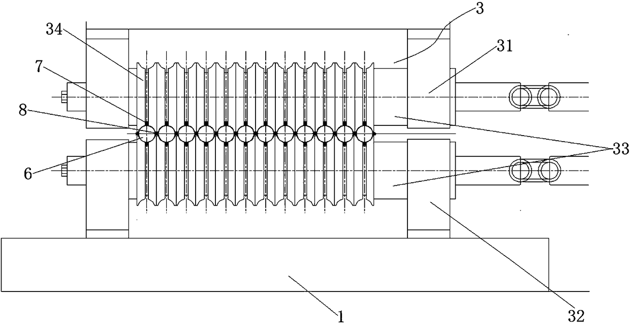 Automatic welding device for double-sided water-cooled wall welding