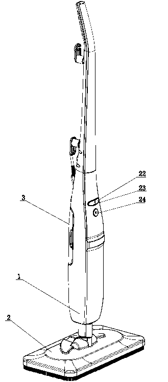 Motor-driven steam mop