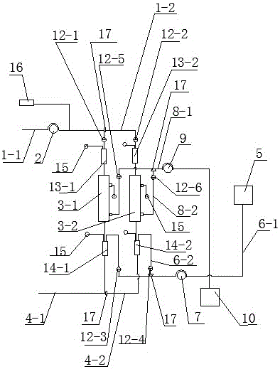 Extracorporeal circulation pipeline of plasma exchange device capable of switching blood separators