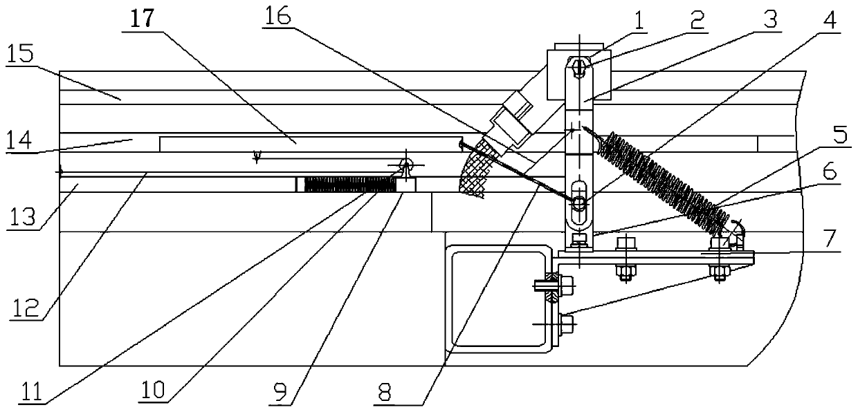 Rapid fall-off device for rocket launching electrical connector