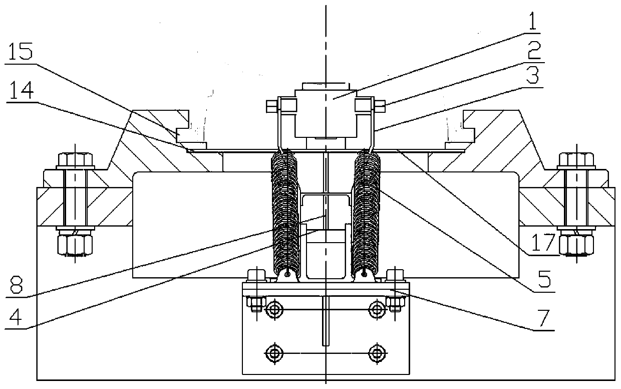 Rapid fall-off device for rocket launching electrical connector