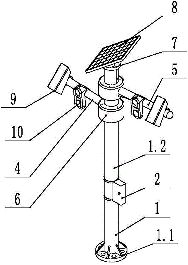 Traffic road intersection warning device