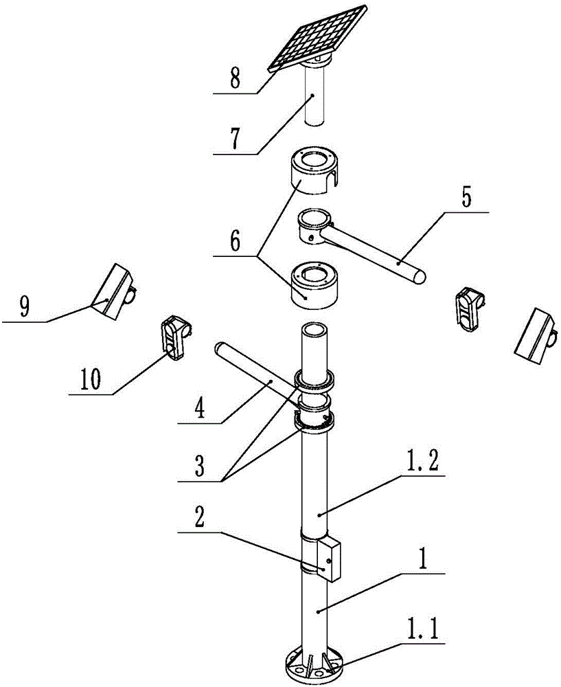 Traffic road intersection warning device