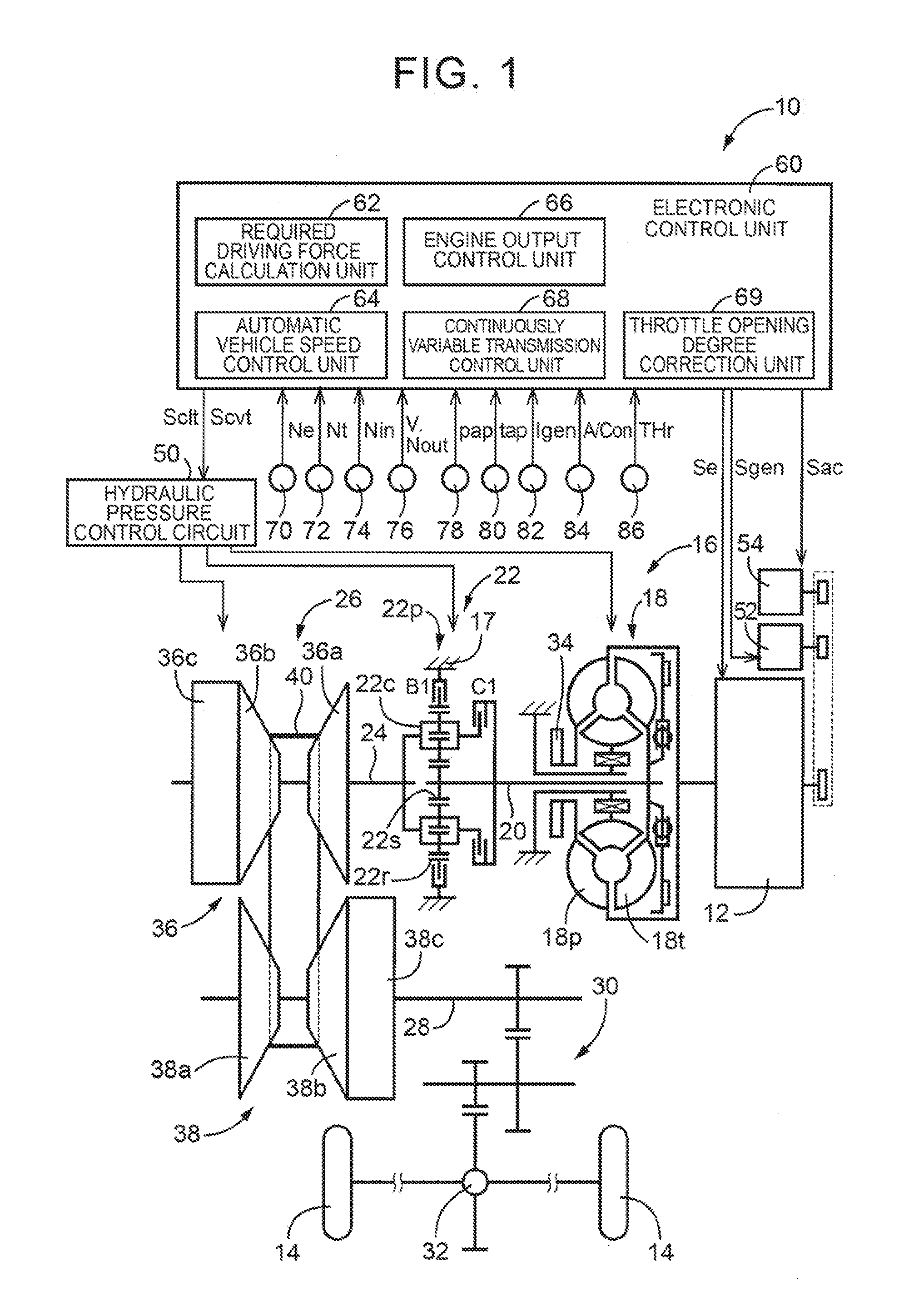 Control apparatus for vehicle