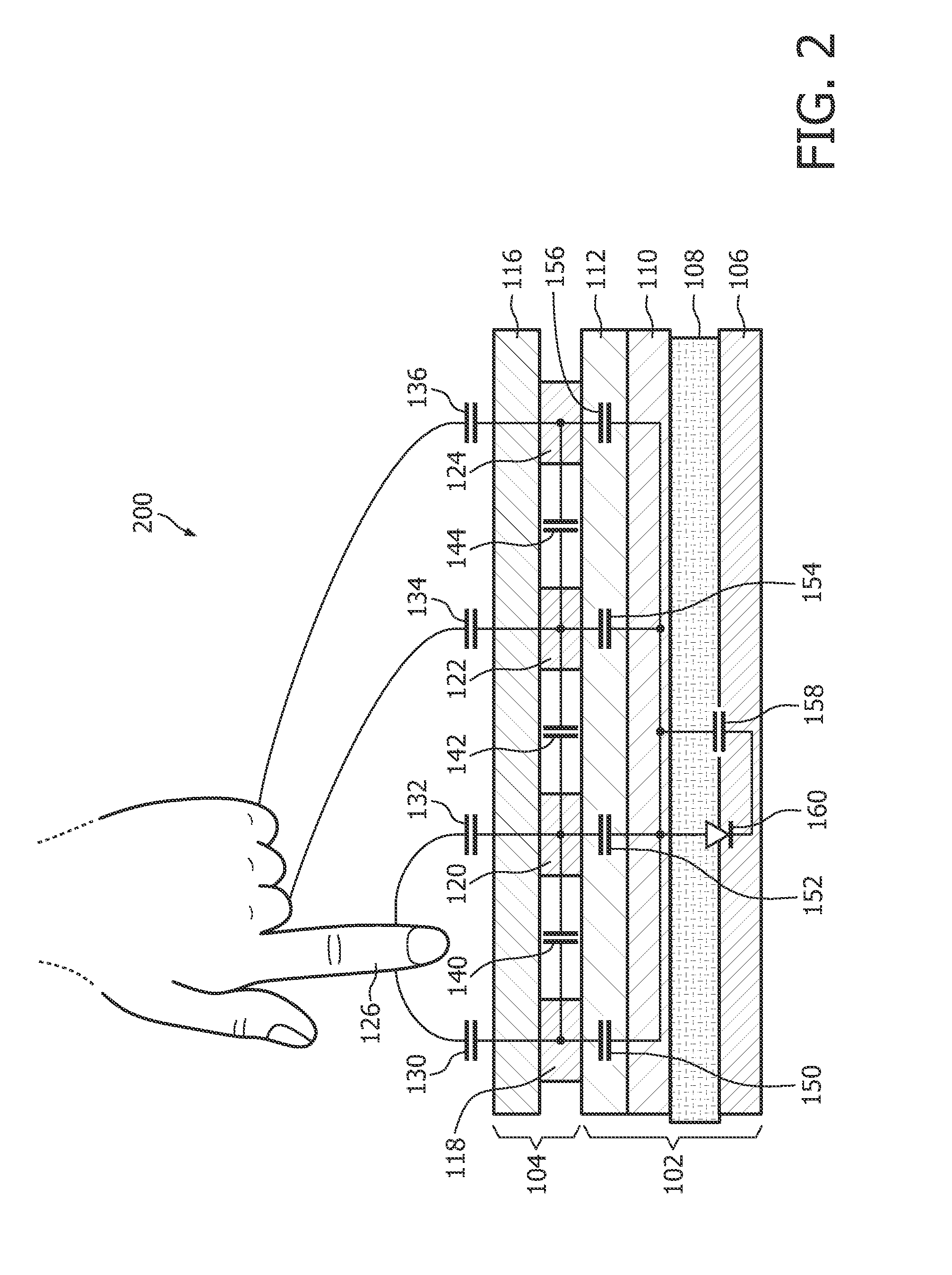 OLED device and an electronic circuit