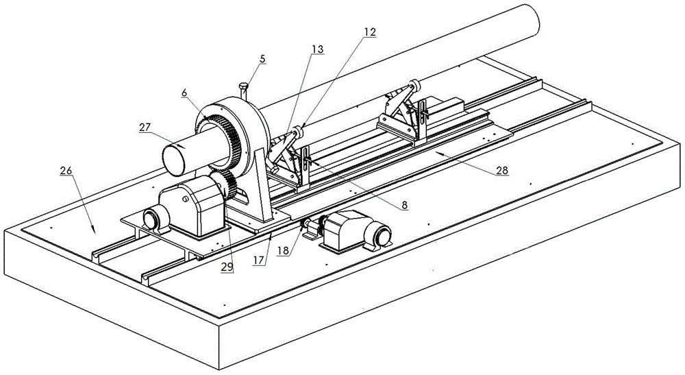 Multi-station clamping device for fuel gas pipeline laser shock test