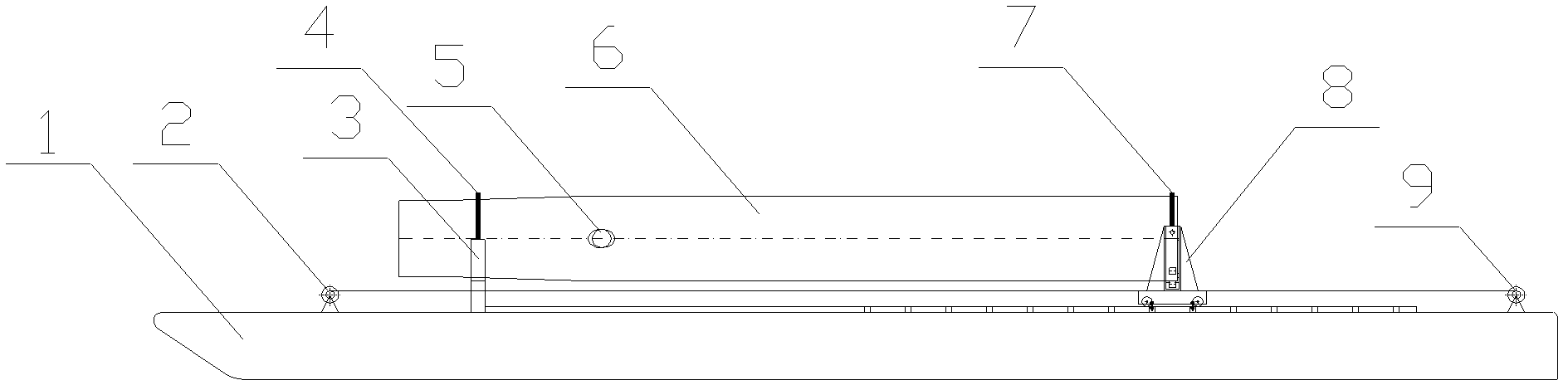 Pile sinking method for driving large-diameter steel pipe pile in intertidal zone