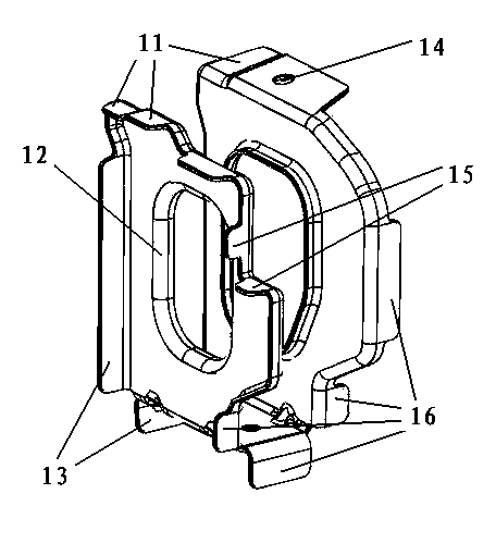 C pillar bottom connector structure