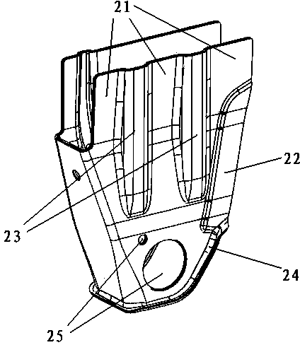 C pillar bottom connector structure